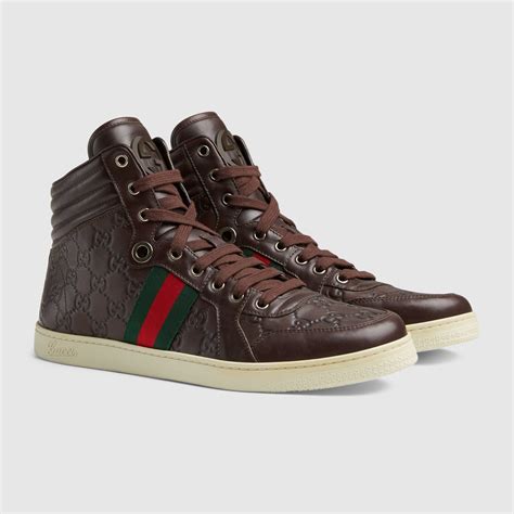 gucci high top trainers|gucci high top men's sneakers.